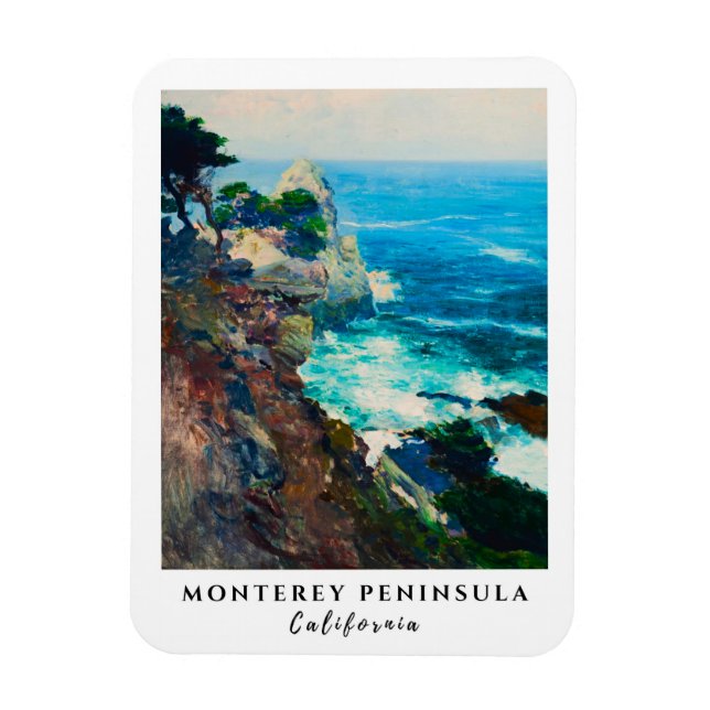 Magnet Flexible Point Lobos Monterey Peninsula Californie Mer (Vertical)
