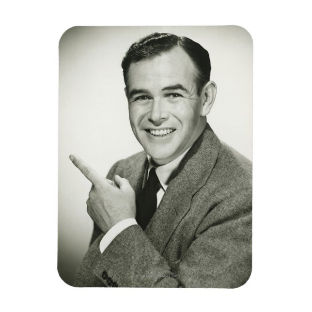 Magnet Flexible Pointing homme d'affaires (Vertical)