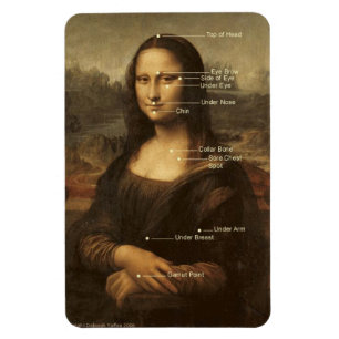 Magnet Flexible Points de tapement de Mona Lisa EF-T 4"" aimant x6