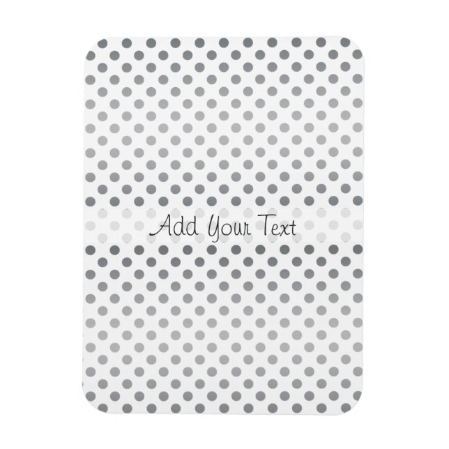 Magnet Flexible Pois Silver Gradient par Shirley Taylor (Vertical)