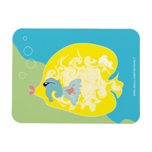Magnet Flexible Poisson Tropical Fantaisiste Art Océanique