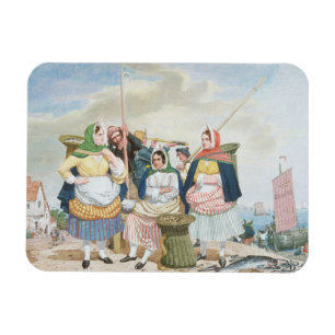 Magnet Flexible Poissonnerie par la mer, c.1860 (huile sur la