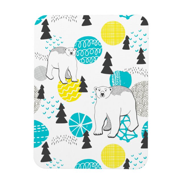 Magnet Flexible Polar bear (Vertical)