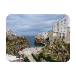 Magnet Flexible Polignano a Mare plage de ville aimant rectangulai
