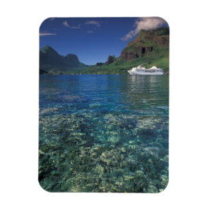 Magnet Flexible Polynésie française, Moorea. Baie de Cooks. Navire