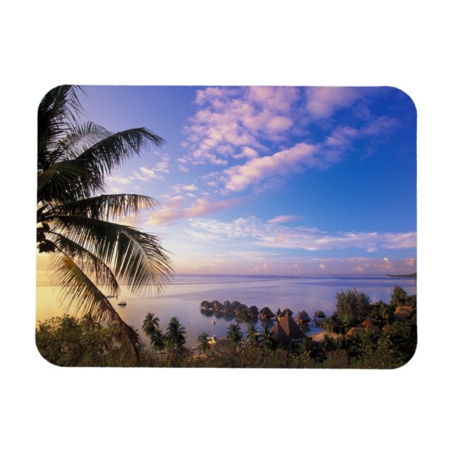 Magnet Flexible Polynésie française, Moorea. Vue sur la Baie de (Horizontal)