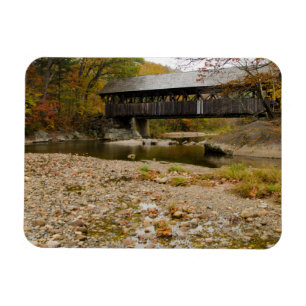 Magnet Flexible Pont couvert de Newry sur la rivière en automne