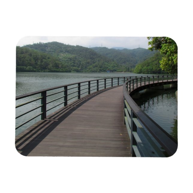 Magnet Flexible Pont cyclable sur l'eau (Horizontal)