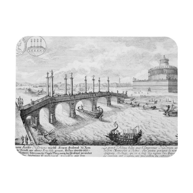 Magnet Flexible Pont d'Aelius et du mausolée d'Hadrien (Castel S (Horizontal)