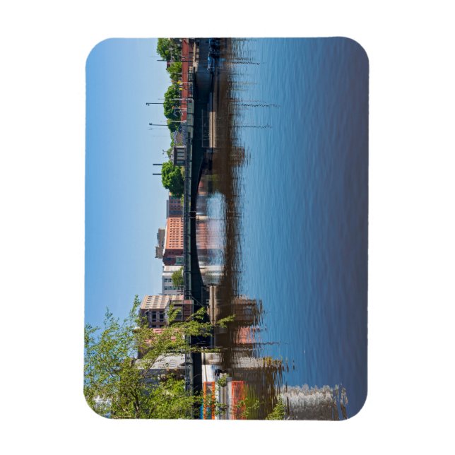 Magnet Flexible pont de la rue state franchissant la rivière milwa (Vertical)