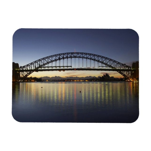 Magnet Flexible Pont de Sydney Harbour et Opéra de Sydney à (Horizontal)