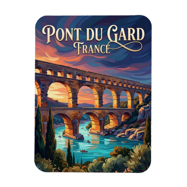 Magnet Flexible Pont du Gard France (Vertical)