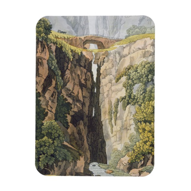 Magnet Flexible Pont naturel, Valle d'Icononzo (litho couleur) (Vertical)