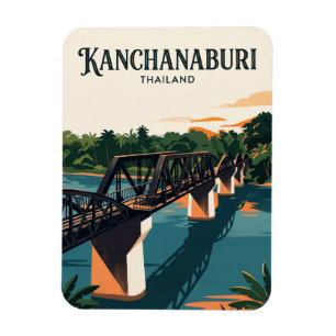 Magnet Flexible Pont sur la rivière Kwaï Thaïlande