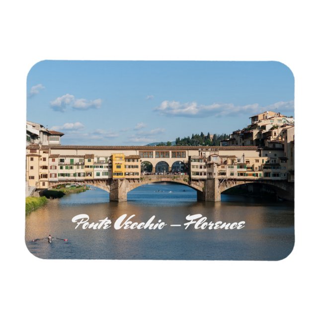 Magnet Flexible Ponte Vecchio old bridge - Florence, Italy (Horizontal)