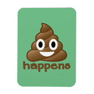 Magnet Flexible Poop Happens Emoji