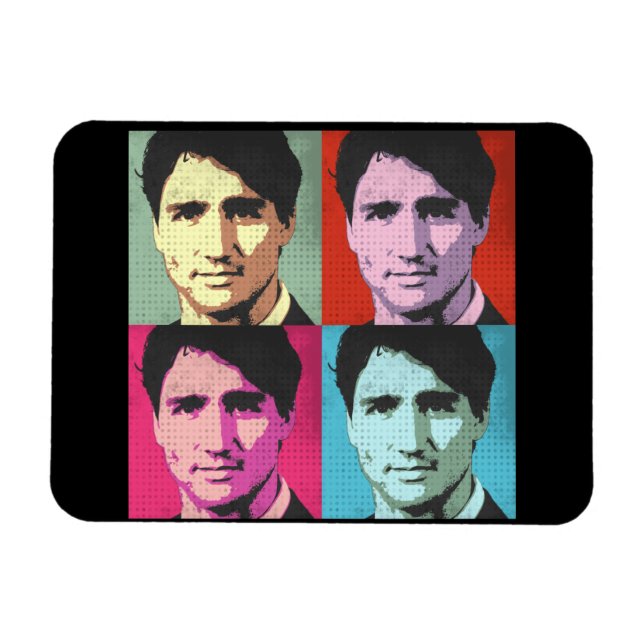 Magnet Flexible Pop Art Justin Trudeau - Pleine Taille -.png (Horizontal)