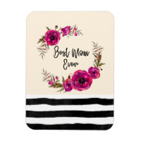 Poppies florales rose Fuchsia Wreath Meilleure mam