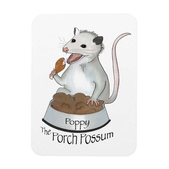 Magnet Flexible Poppy Porch Possum aimant flexible (Vertical)