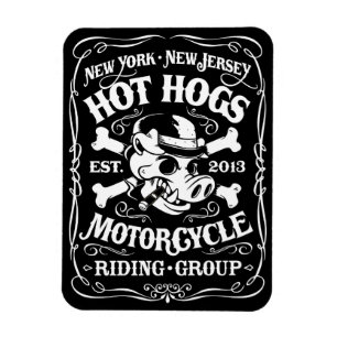 Magnet Flexible Porcs chauds 3" x 4" aimant