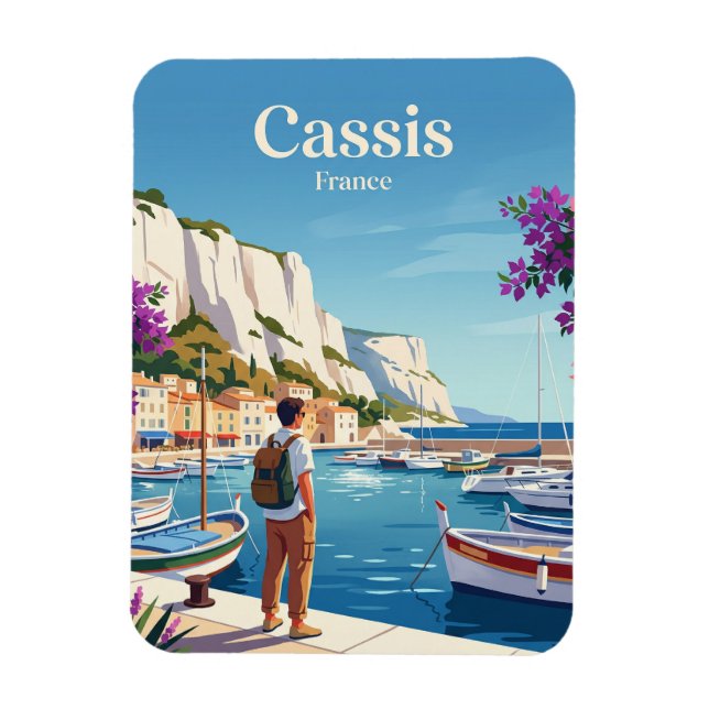 Magnet Flexible Port de Cassis France (Vertical)
