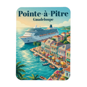 Magnet Flexible Port de croisière de Pointe-à-Pitre Guadeloupe
