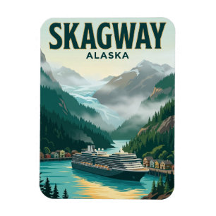 Magnet Flexible Port de croisière de Skagway en Alaska