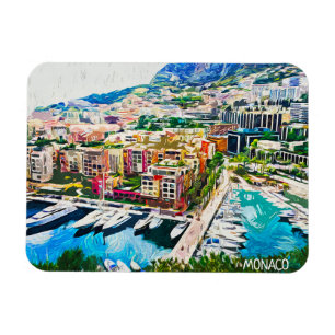 Magnet Flexible Port de plaisance Monaco Paint Paint Marina Yacht
