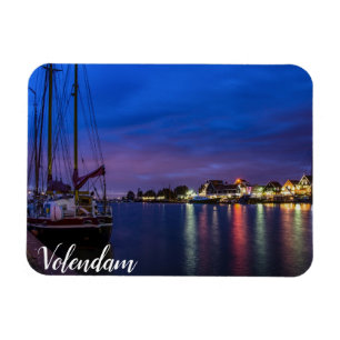 Magnet Flexible Port de Volendam illuminé la nuit