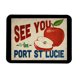 Magnet Flexible Port St. Lucie Floride Apple - Vintage voyage