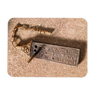 Magnet Flexible Portable cadran solaire, argent et or, 10e siècle