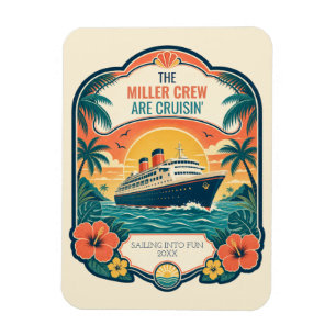 Magnet Flexible Porte de bateau de croisière de vacances en famill