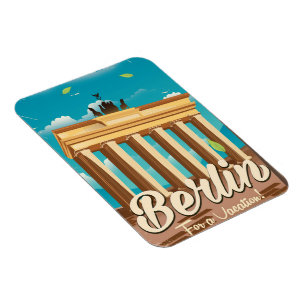 Magnet Flexible porte de Brandebourg, Berlin affiche de voyage en