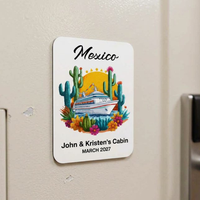 Magnet Flexible Porte de Cabine de Paquebot Mexique (Créateur téléchargé)