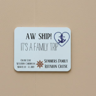 Magnet Flexible Porte de croisière personnalisée Famille Aw person