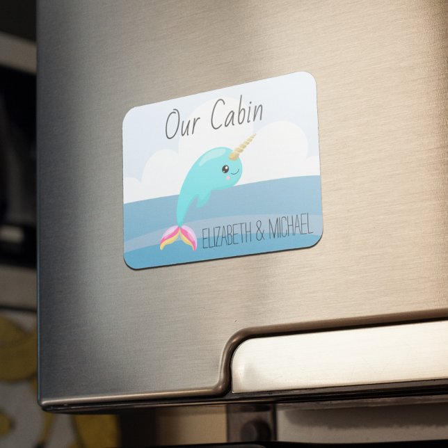 Magnet Flexible Porte de croisière personnalisée Sea Narwhale Unic (Créateur téléchargé)