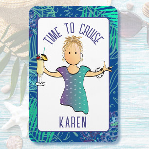 Magnet Flexible Porte de croisière Tropical Beach Drôle Drôle Cari