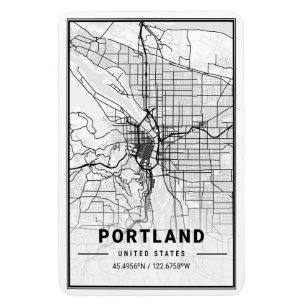 Magnet Flexible Portland Oregon USA Travel City Plan