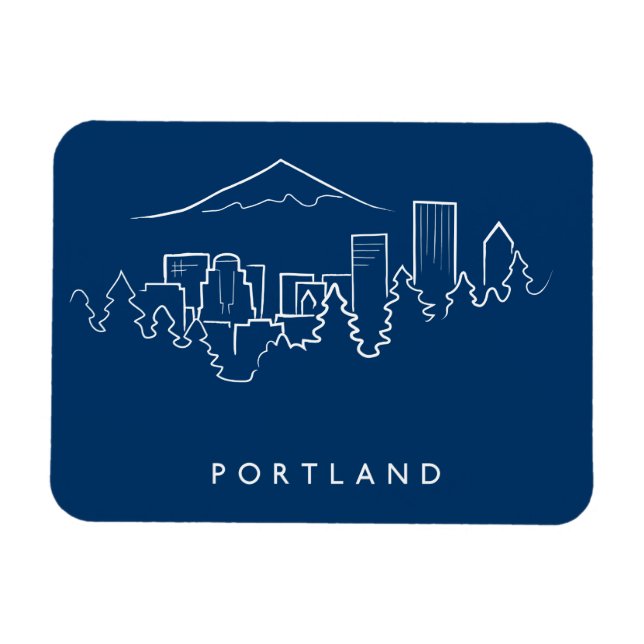 Magnet Flexible Portland Skyline (Horizontal)