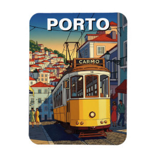 Magnet Flexible Porto Portugal Voyage Abstrait