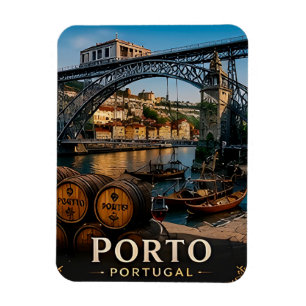 Magnet Flexible 🧲 Porto Portugal Voyage Cadeau Pour les Visiteurs