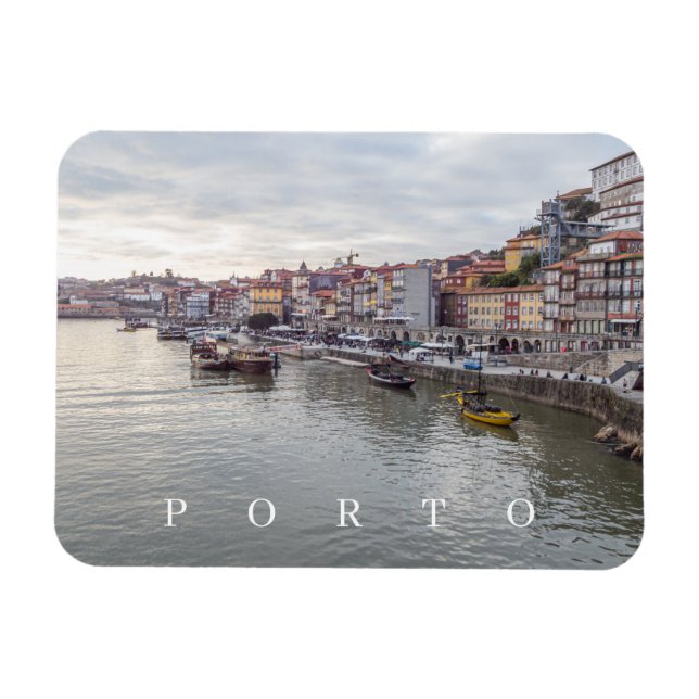 Magnet Flexible Porto Ribeira Vue du district aimant frigo (Horizontal)