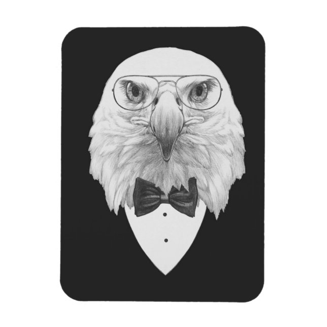 Magnet Flexible Portrait d'aigle classique (Vertical)