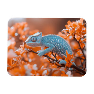 Magnet Flexible Portrait d'animal sauvage Caméléon en environnemen