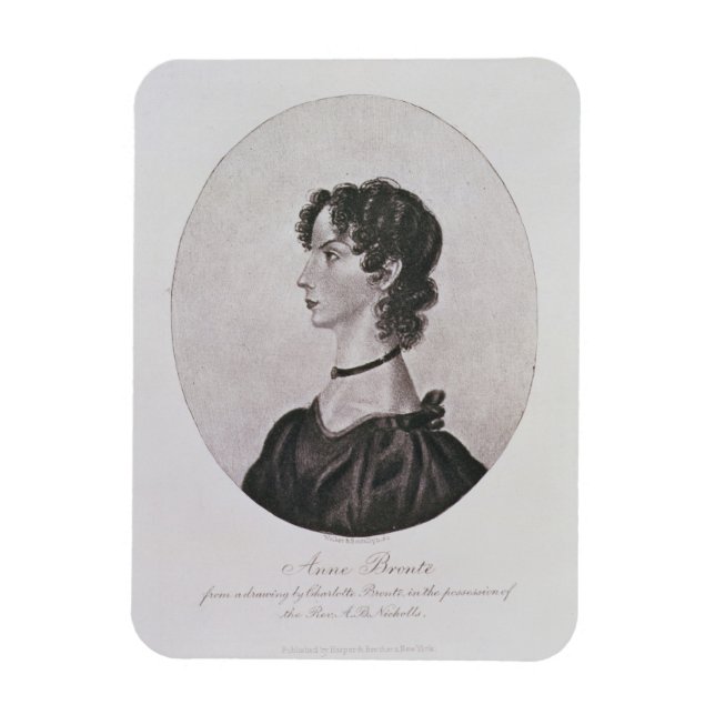 Magnet Flexible Portrait d'Anne Bronte (1820-49) tiré d'un dessin  (Vertical)