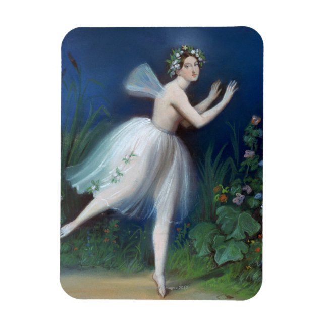 Magnet Flexible 'Portrait de Carlotta Grisi à Giselle' par (Vertical)