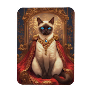 Magnet Flexible Portrait de chat majestueux Royal Siamese