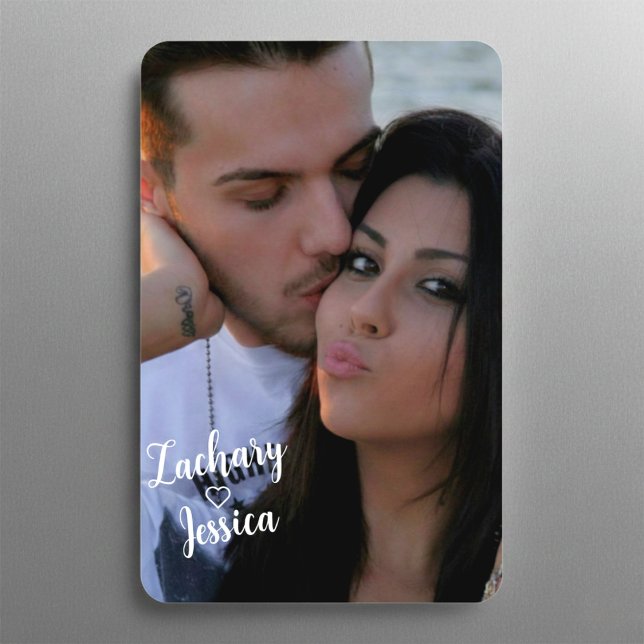 Magnet Flexible Portrait de couple personnalisé Aimant photo flexi (Personalized Portrait Photo Magnet)