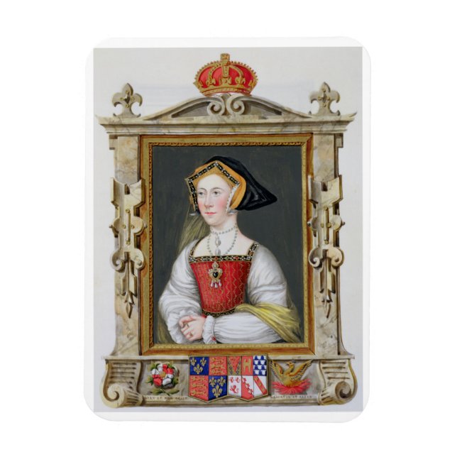 Magnet Flexible Portrait de Jane Seymour (c.1509-37) 3e reine du (Vertical)