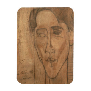 Magnet Flexible Portrait de Jean Cocteau (1889-1963) 1917 (crayon